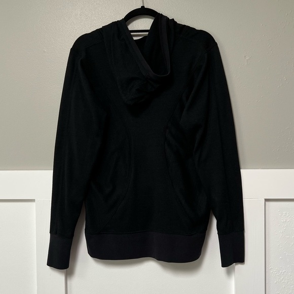 Athleta No Sweatin’ It Pullover Hoodie Sweatshirt in Black - Picture 2 of 4